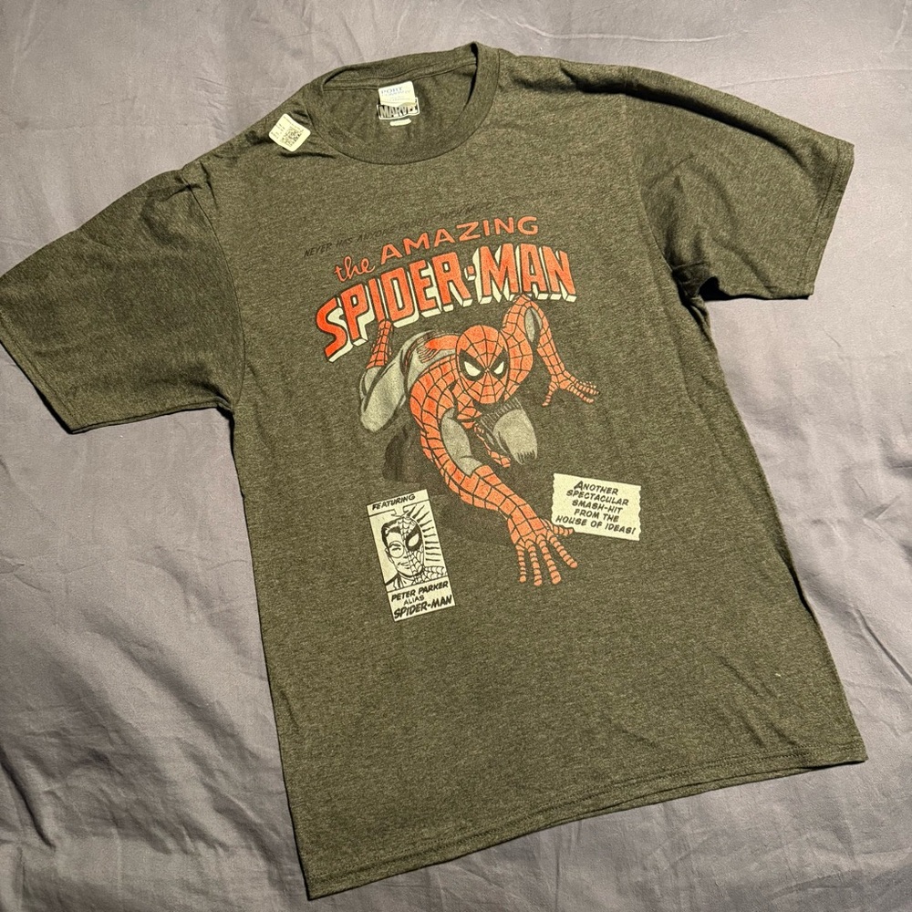 The Amazing Spider-Man Graphic T-Shirt gray small